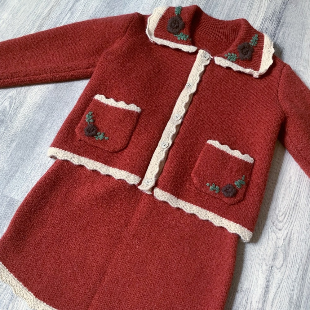 Designer girl’s sweater set